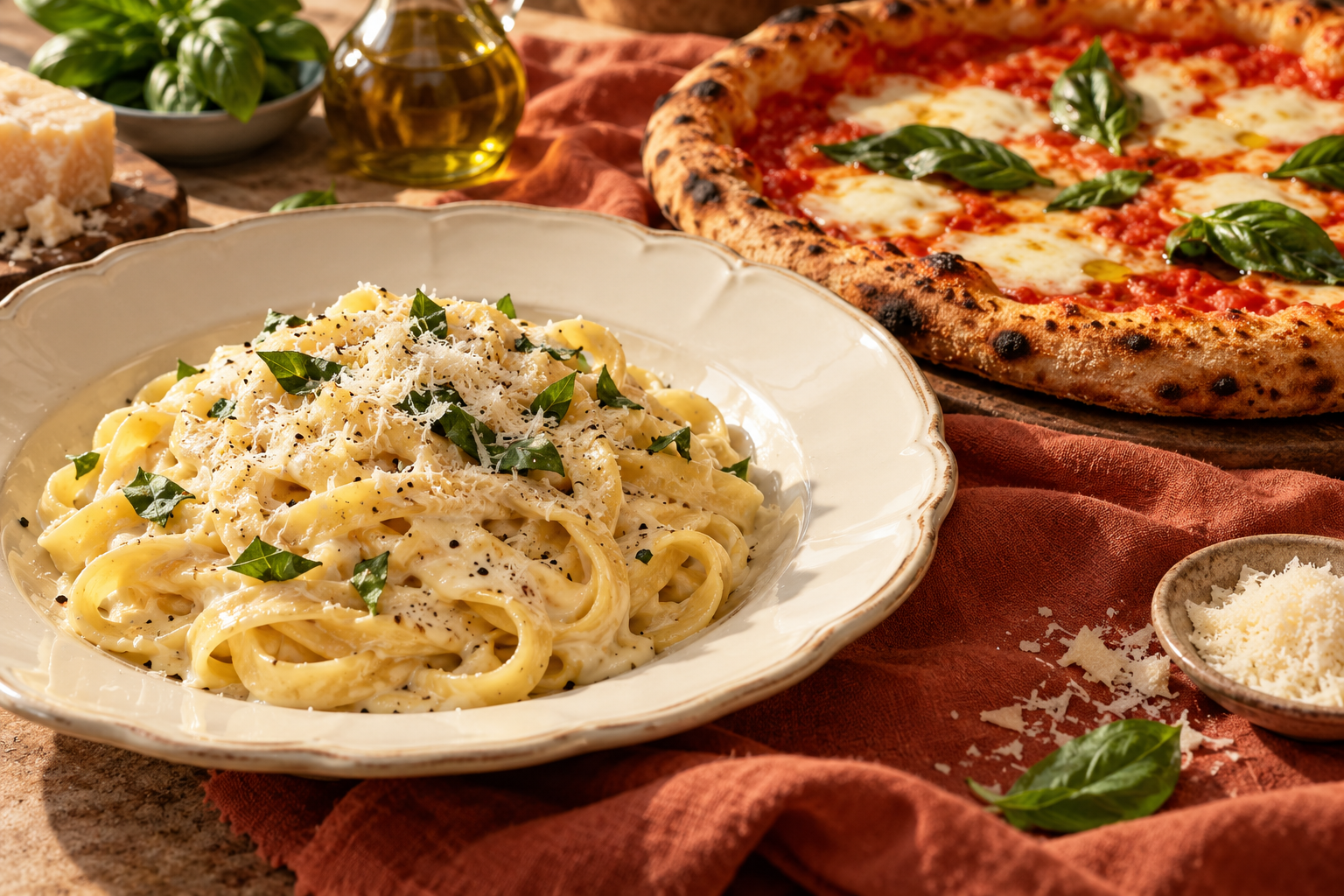 Illustrative culinary campaign imagery