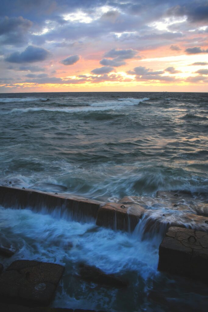Sunset on the Alexandria shore