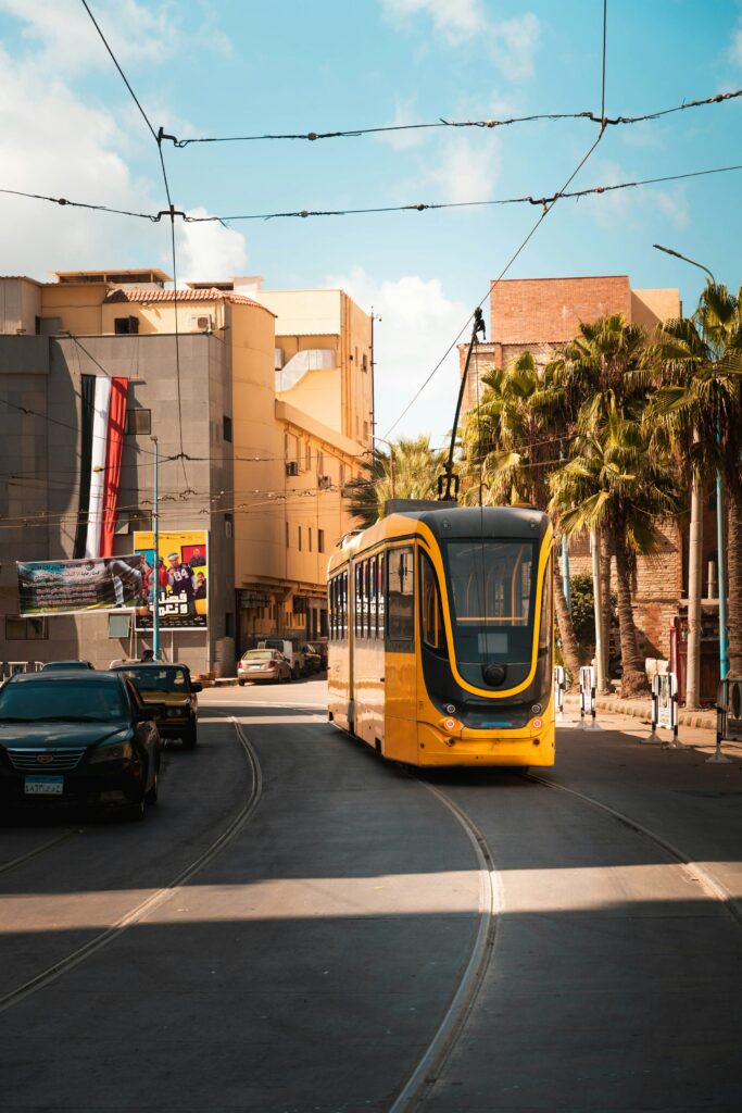 Alexandria’s yellow tram