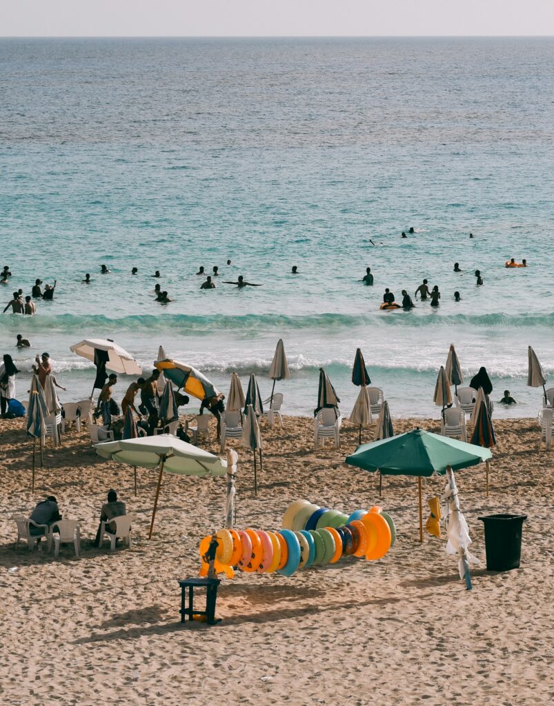 A summer day on the beach in Marsa Matrouh