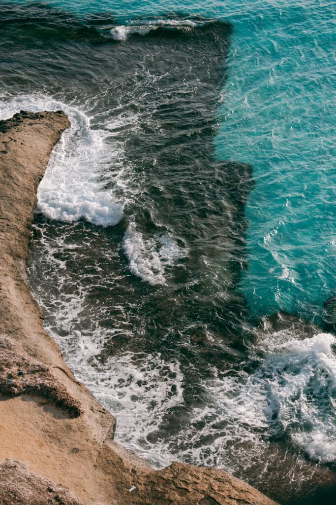 Waves on the rocks of Marsa Matrouh
